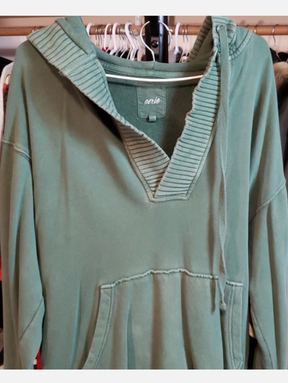 🐚🔮Aerie oversized pullover drawstring hoodie with front pouch